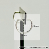 サージカルステンレス D字型ピアス イヤーアクセサリー | feu | 詳細画像5 