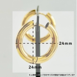 サージカルステンレス フープピアス 定番 | feu | 詳細画像5 