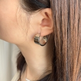 サージカルステンレス フープピアス アクリル樹脂 | feu | 詳細画像10