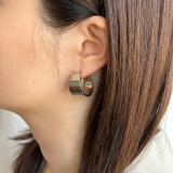 サージカルステンレス フープピアス アクリル樹脂 | feu | 詳細画像2