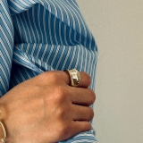 大ぶり ボリューム メタルリング | feu | 詳細画像6 