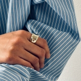 大ぶり ボリューム メタルリング | feu | 詳細画像9 