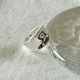 シルバー | 大ぶり ボリューム メタルリング | feu