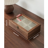1 | 桐木ガラス蓋アクセサリーボックス | aimoha 