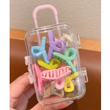 2 | 【aimoha-KIDS-】ミニスーツケース入りカラフルヘアクリップセット | aimoha kids