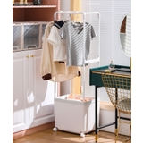 グレー | 大容量ハンガーラック 洋服かけスタンド キャスター付き | aimoha 