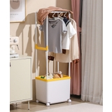 イエロー | 大容量ハンガーラック 洋服かけスタンド キャスター付き | aimoha 