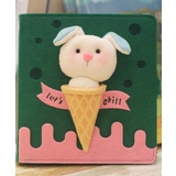 グリーン2 | かわいい動物手帳メモ帳 かわいい メモ 文房具 ステーショナリー 雑貨 女の子 | aimoha