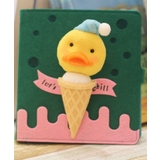 グリーン4 | かわいい動物手帳メモ帳 かわいい メモ 文房具 ステーショナリー 雑貨 女の子 | aimoha