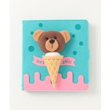 ブルー | かわいい動物手帳メモ帳 かわいい メモ 文房具 ステーショナリー 雑貨 女の子 | aimoha