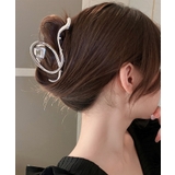 シルバー | 韓国風アンニュイヘアクリップ 韓国ファッション ヘアアクセサリー | aimoha 