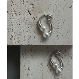 シルバー | ボリュームパールピアス Jasmine Grandiflorum | aimoha