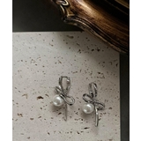 シルバー2 | ボリュームパールピアス Jasmine Grandiflorum | aimoha