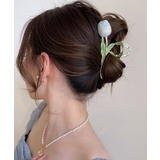 ブルー | チューリップ形ヘアクリップ 韓国ファッション ヘアアクセサリー | aimoha