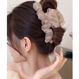 韓国風 シフォンヘアクリップ 韓国ファッション ヘア おしゃれ | aimoha | 詳細画像1
