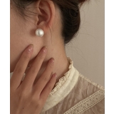 1.6cm | ボリュームパールピアス Jasmine Grandiflorum | aimoha