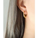 ブラウン | 韓国風シンプルピアス | aimoha