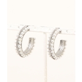 韓国風魅惑パールのフープピアス | aimoha  | 詳細画像1 