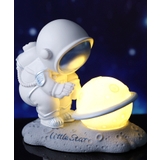 シルバー | 星と宇宙飛行士 癒やし ナイトライト | aimoha 