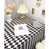 ブラック1 | Sサイズ aimoha homeチェッカーテーブルクロス | aimoha