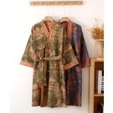aimoha home COTTON 100% 吸水ナチュナル系バスロープ | aimoha  | 詳細画像1 