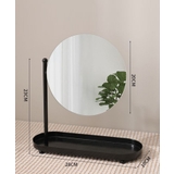 ブラック | 鏡付き 収納スタンド | aimoha 