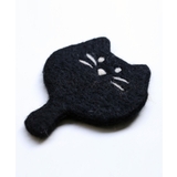 ブラック | 猫顔コースター コースター | aimoha 