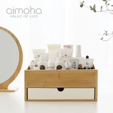 木製2段メイク 小物 筆記用具なんでも収納ボックス | aimoha | 詳細画像1