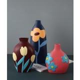 カラフルなお花の陶器花瓶 | aimoha | 詳細画像8