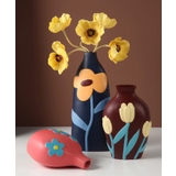 カラフルなお花の陶器花瓶 | aimoha | 詳細画像17