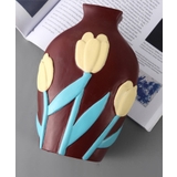 カラフルなお花の陶器花瓶 | aimoha | 詳細画像5