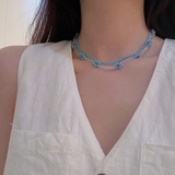 ネックレス クリスタルブルーフラワービーズセットネックレス/2個セット | marcydorn | 詳細画像3