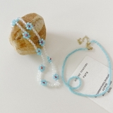 ネックレス クリスタルブルーフラワービーズセットネックレス/2個セット | marcydorn | 詳細画像4