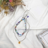 ネックレス ミルフィオリビーズ メタル風チェーン 3連ネックレス/3個セット | marcydorn | 詳細画像10