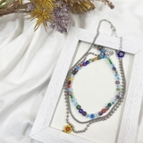 ネックレス ミルフィオリビーズ メタル風チェーン 3連ネックレス/3個セット | marcydorn | 詳細画像9