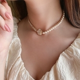 ネックレス ハーフトップゴールドラインフラワーネックレス | marcydorn | 詳細画像1