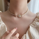 ネックレス ハーフトップゴールドラインフラワーネックレス | marcydorn | 詳細画像3