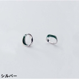 シルバー | ピアス ツイストオーバル レディース | And Kawaii