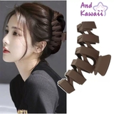 ヘアクリップ バレッタ アクリルバンスクリップ シンプル | And Kawaii | 詳細画像1 