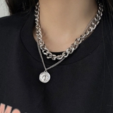 シルバー | ボリューム チェーンチョーカー レディース | SUNSHINE CLOSET