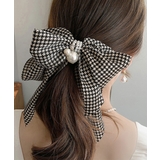 千鳥格子柄リボンバレッタ ヘアクリップ | SUNSHINE CLOSET | 詳細画像1
