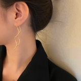 揺れるチェーンピアス ロングピアス 上品 | SUNSHINE CLOSET | 詳細画像5 