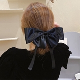 サテンビッグリボンバレッタ韓国ヘアアクセ | SUNSHINE CLOSET | 詳細画像5 
