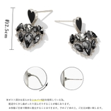 ハートピアス 韓国風 レディース黒ピアス | SUNSHINE CLOSET | 詳細画像11