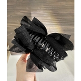 シアービッグリボン髪留め 大きめヘアクリップ 大人可愛いハーフアップ用クリップボ… | SUNSHINE CLOSET | 詳細画像16 
