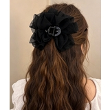 シアービッグリボン髪留め 大きめヘアクリップ 大人可愛いハーフアップ用クリップボ… | SUNSHINE CLOSET | 詳細画像3 