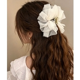 シアービッグリボン髪留め 大きめヘアクリップ 大人可愛いハーフアップ用クリップボ… | SUNSHINE CLOSET | 詳細画像9 