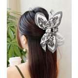 韓国風大きめ髪飾りリボンヘアクリップ 華やかヘアアクセサリー 大人可愛いヘアアレ… | SUNSHINE CLOSET | 詳細画像4 