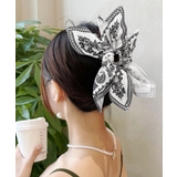 韓国風大きめ髪飾りリボンヘアクリップ 華やかヘアアクセサリー 大人可愛いヘアアレ… | SUNSHINE CLOSET | 詳細画像5 