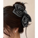 韓国風大きめ髪飾りリボンヘアクリップ 華やかヘアアクセサリー 大人可愛いヘアアレ… | SUNSHINE CLOSET | 詳細画像8 